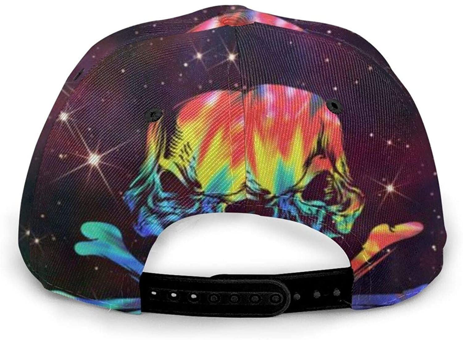 Space Skull Tie Dye Skull Crossbones Galaxy Adjustable Snapback Unisex 3D Printed Baseball Cap Trucker Hats Trucker Hats Custom Hats Gifts For Men & Women