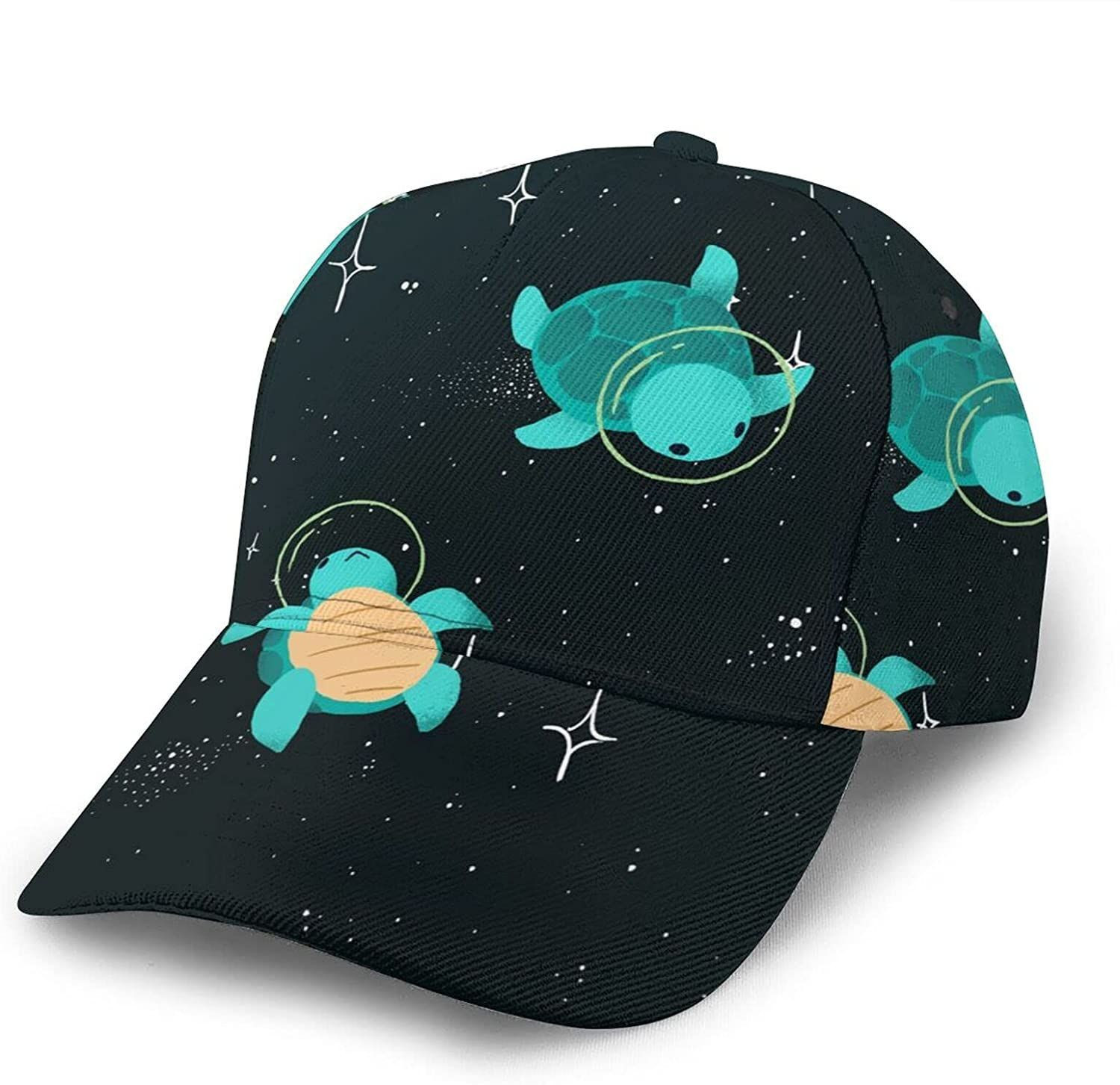 Space Turtle Print Casual Baseball 3D Cap Adjustable Twill Sports Dad Hats For Unisex Hat Classic Cap Trucker Hats Custom Hats Gifts For Men & Women