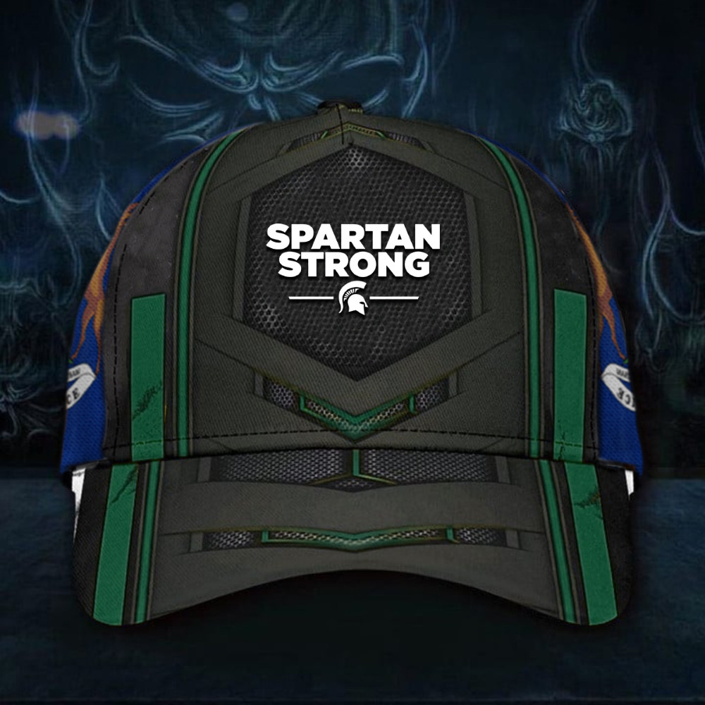 Spartan Strong Hat We Stand Spartan Strong Michigan State Merch Gifts For Young Men Trucker Hats Custom Hats Gifts For Men & Women