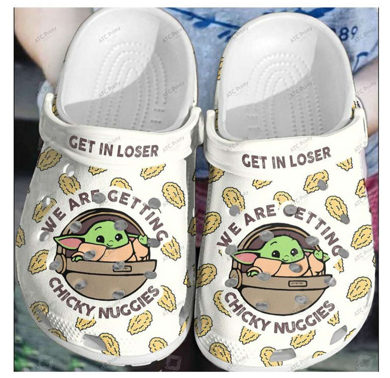 Special Yoda Chicky Nuggies Crocband Clogs