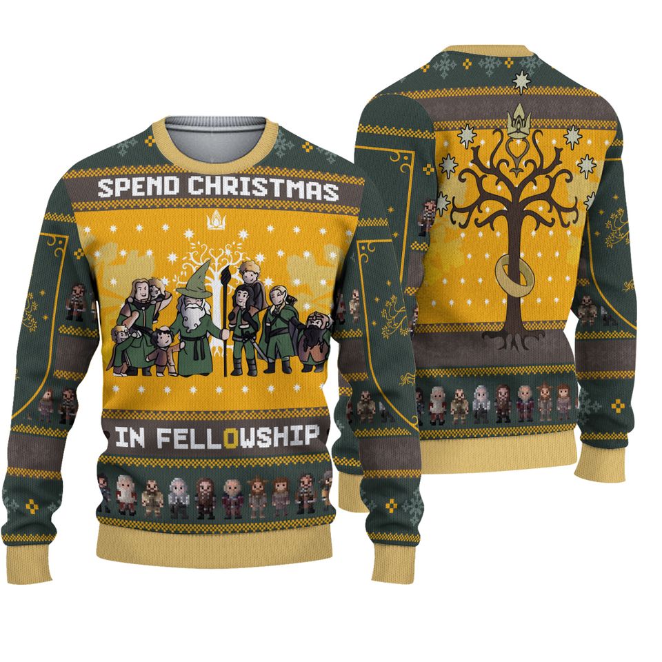 Spend Christmas in Fellowship Ugly Christmas Sweater