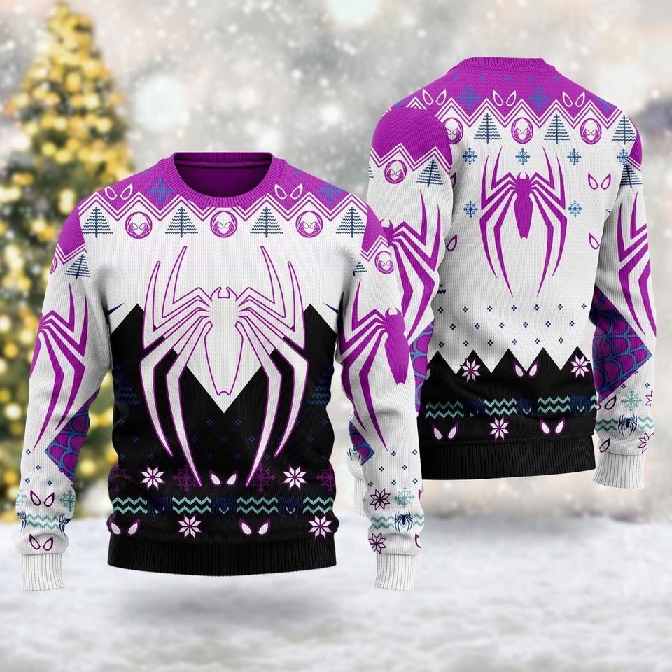 Spider Ghost 3D Ugly Christmas Sweater