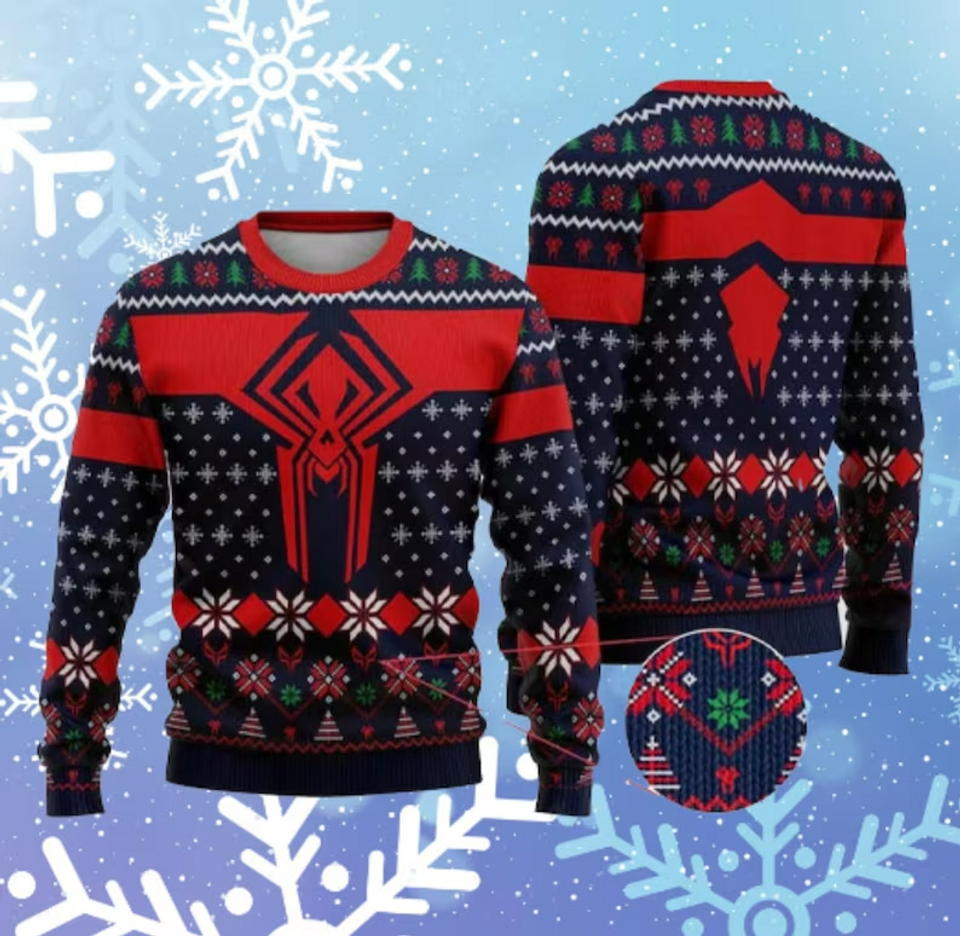 Spider Hero Christmas Ugly Sweater, Spider Xmas Sweater, Carton Ugly Christmas