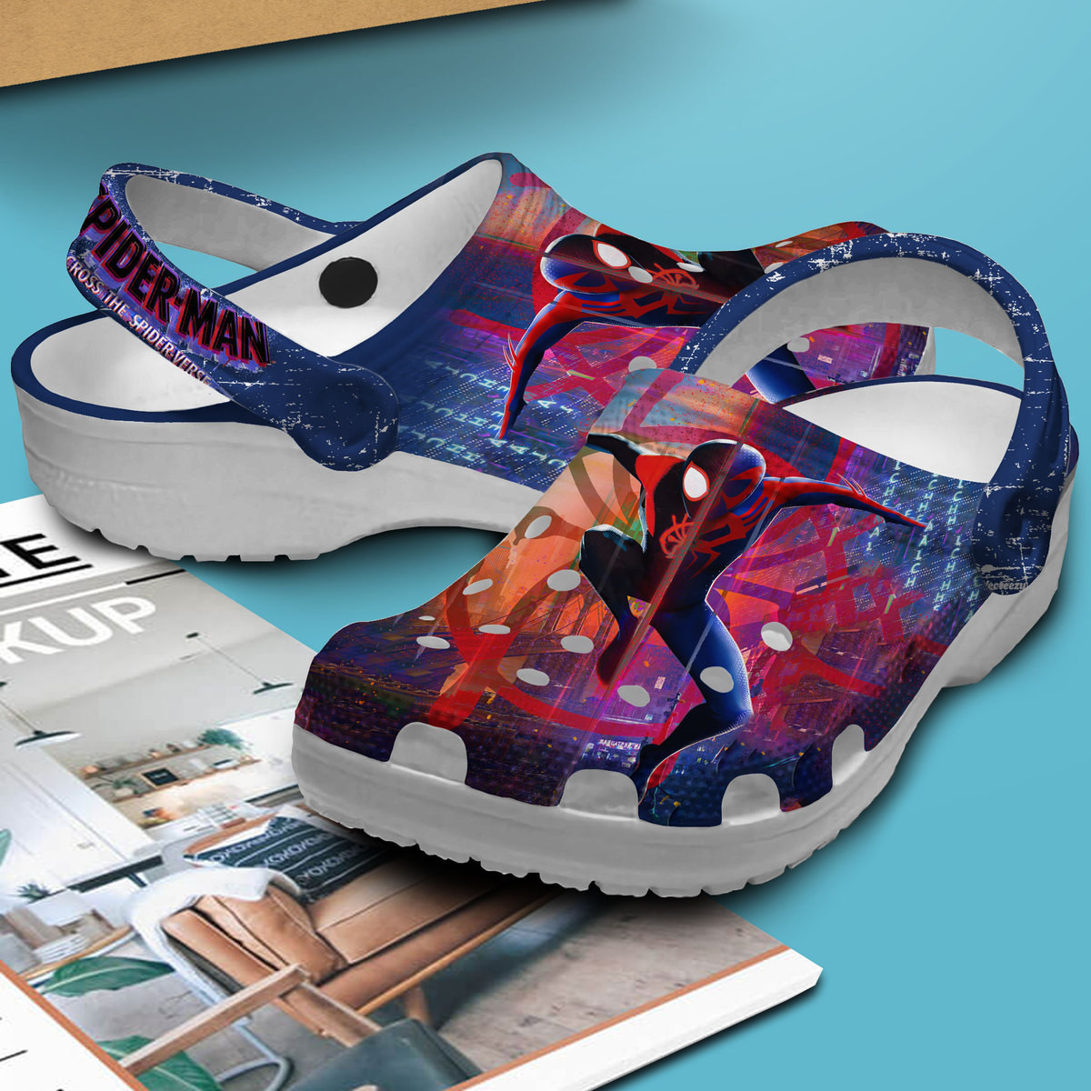 Spider Man Across the Spider Verse Movie Crocs Crocband Clogs Shoes Comfortable For Men Women and Kids - Image 2