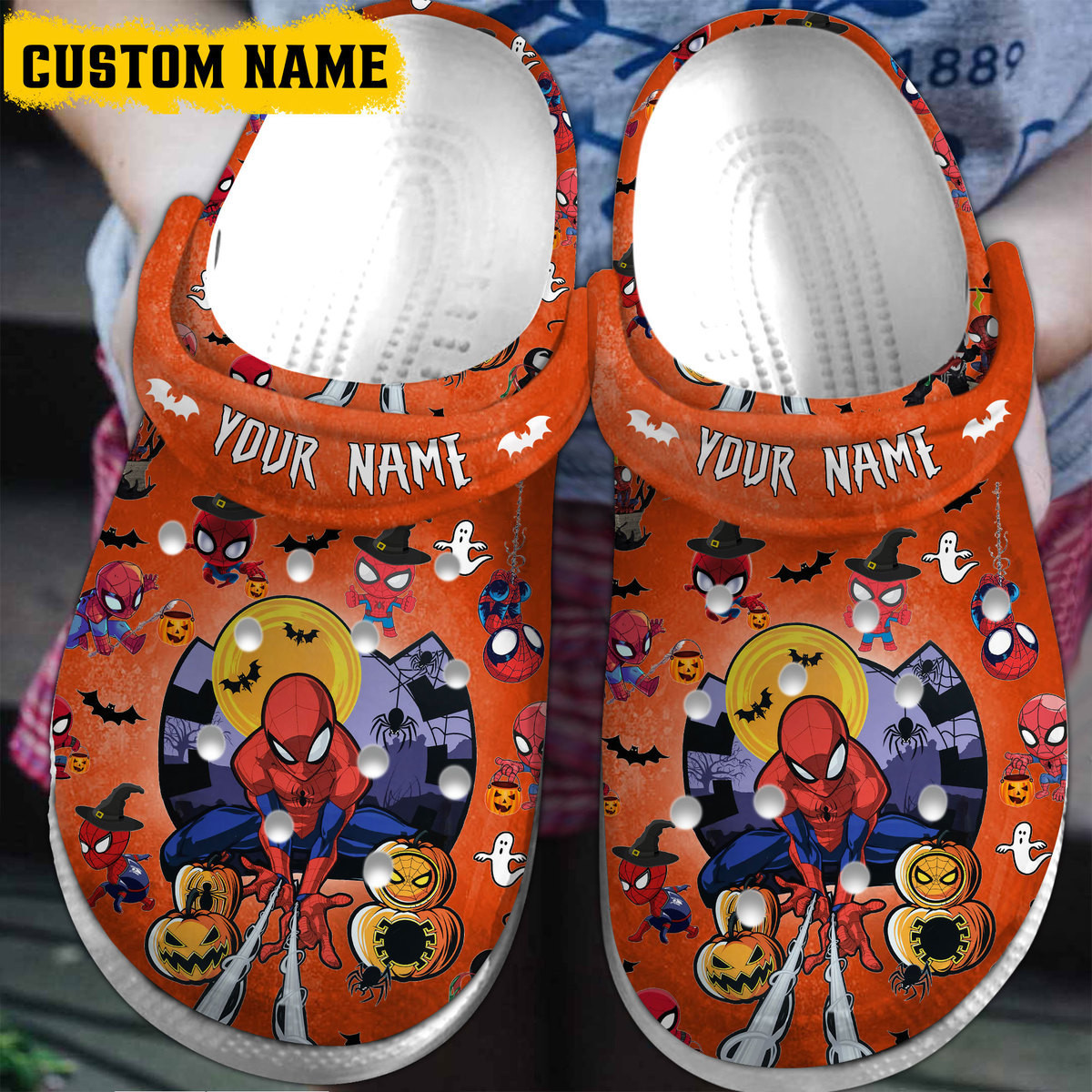 Spider Man Movie Cartoon Crocs Crocband Clogs Shoes Comfortable For Men Women and Kids