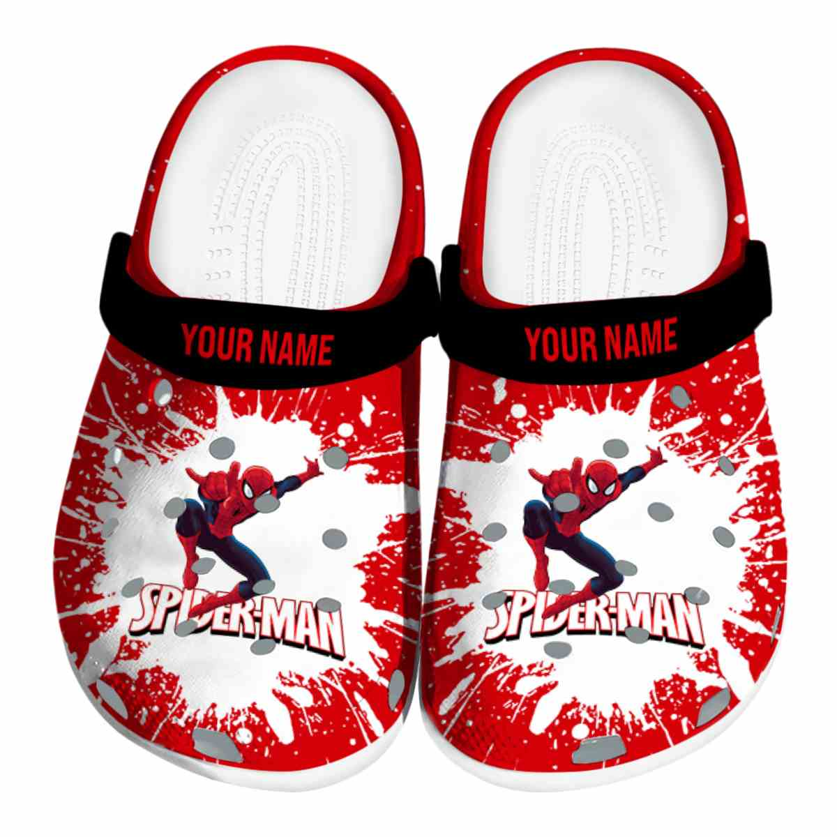 Spider Man Movie Crocs Crocband Clogs Shoes Comfortable For Men Women and Kids