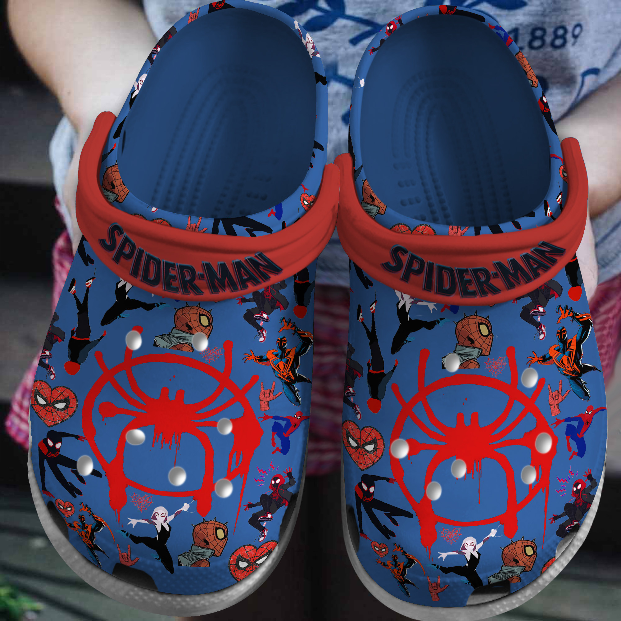 Spider Man Movie Crocs Crocband Clogs Shoes Comfortable For Men Women and Kids