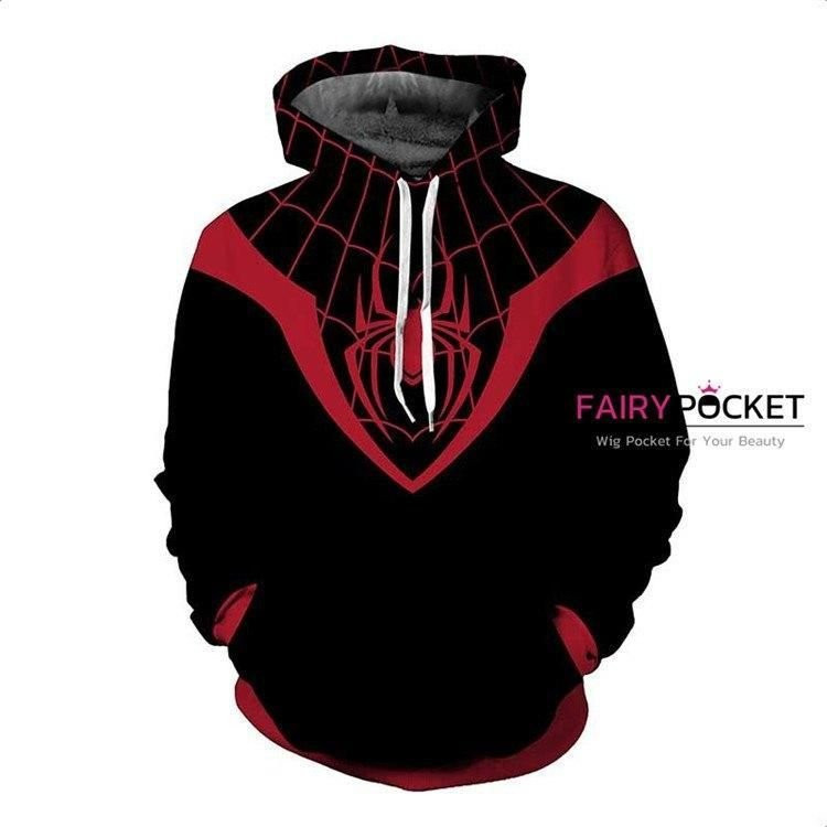Spider-Man Peter Benjamin Parker Black 3D All Over Print Hoodie, Zip Hoodie
