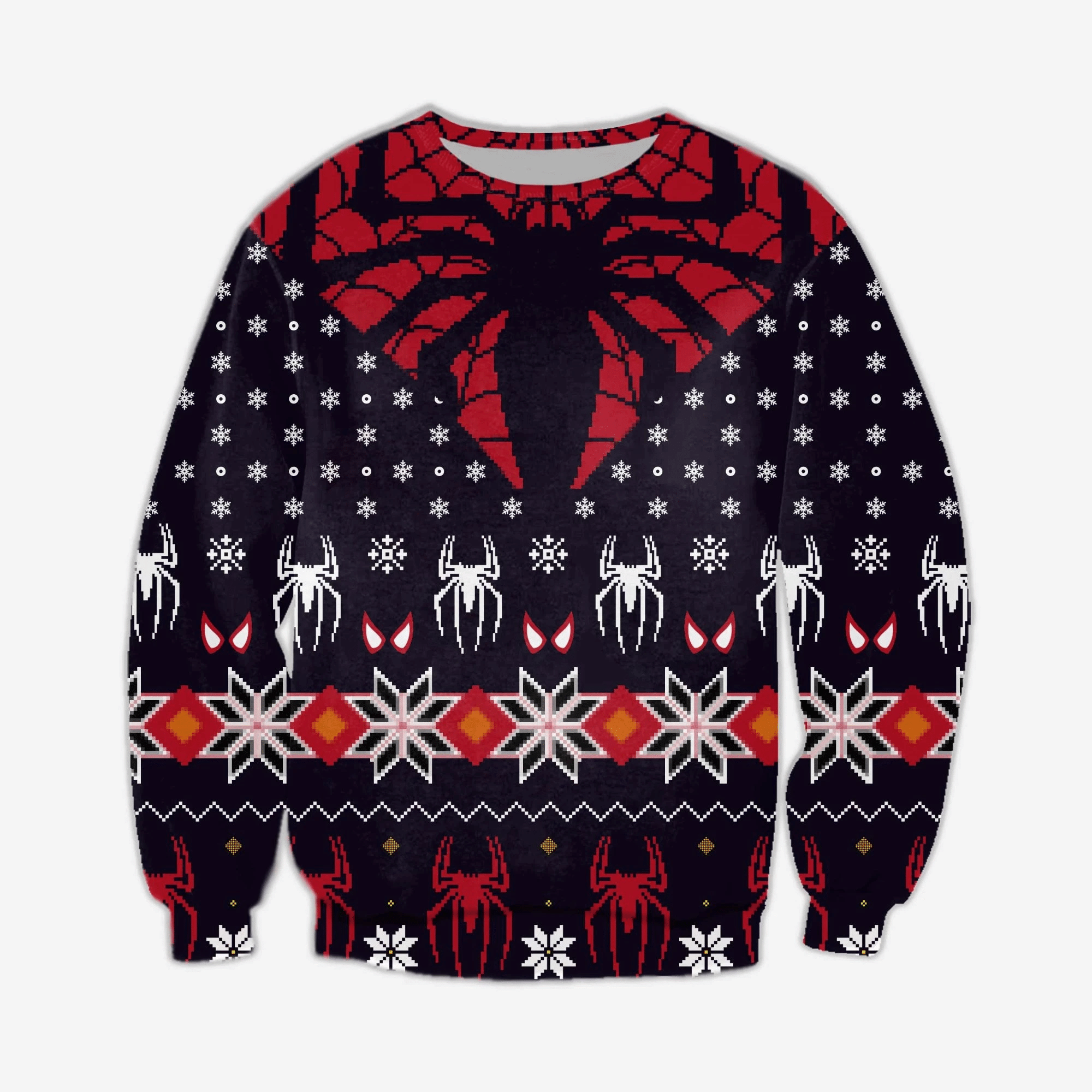 Spider-Man Ugly Christmas Sweater Adult 3D Funny Matching for family