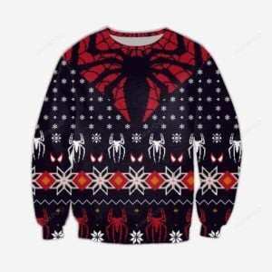 Spider-Man Ugly Christmas Sweater Adult 3D Funny Matching for family