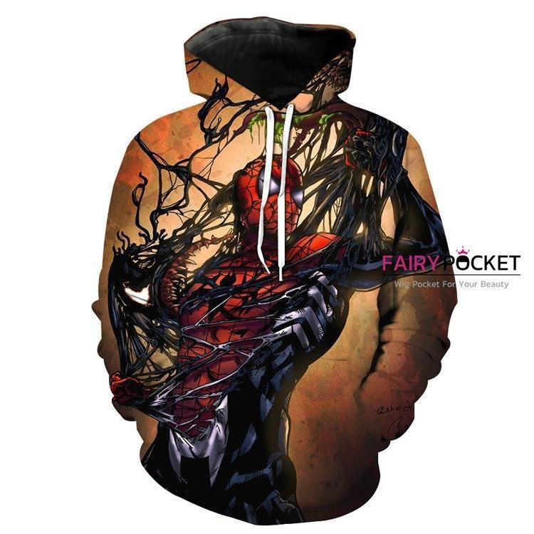 Spider-Man Venom 3D All Over Print Hoodie, Zip Hoodie