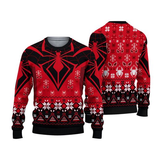Spider-Mans Ugly Knitted Christmas Sweater