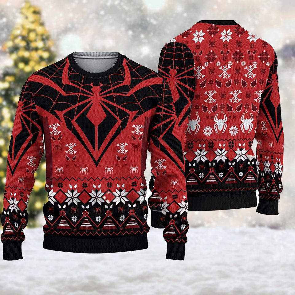 Spider Movie Ugly Christmas Sweater, Xmas Sweatshirt