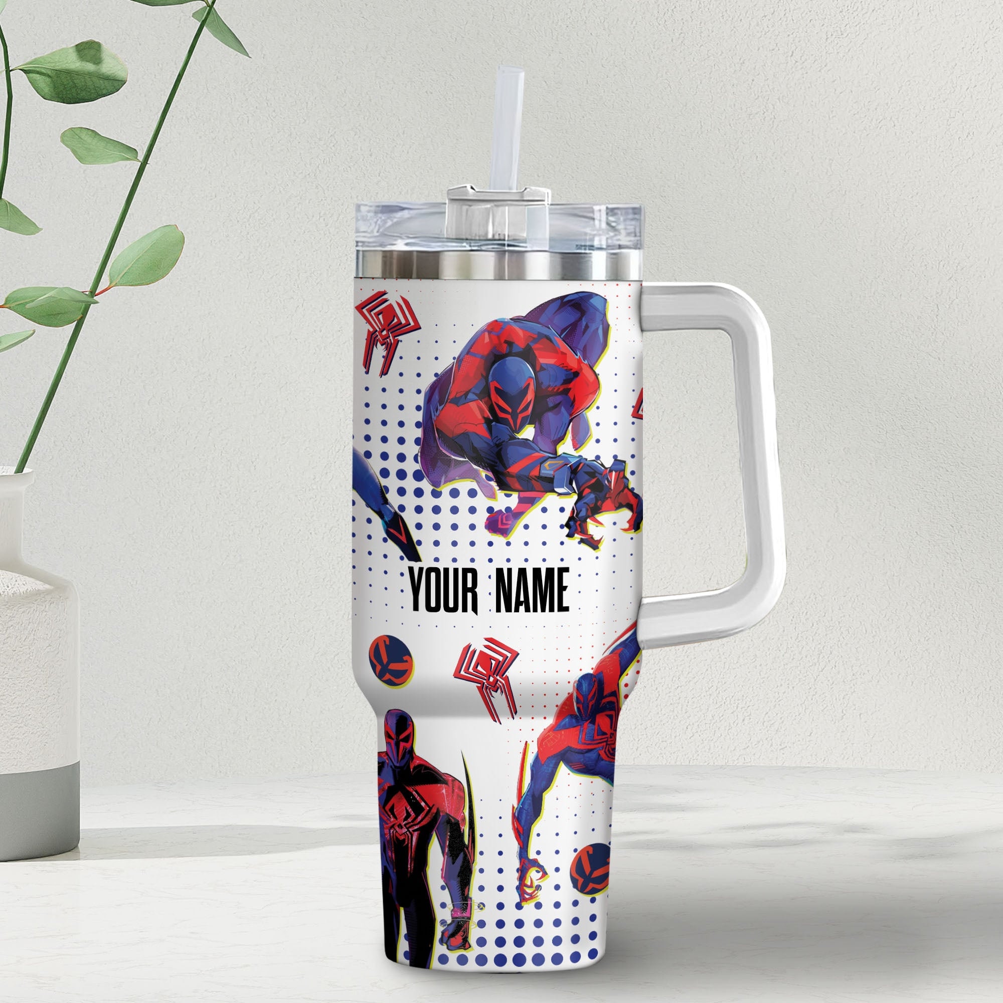 Spiderman 2099 Marvel Cartoon Custom Stanley Cup 40 oz 30 oz Tumbler With HandleTVC2301976