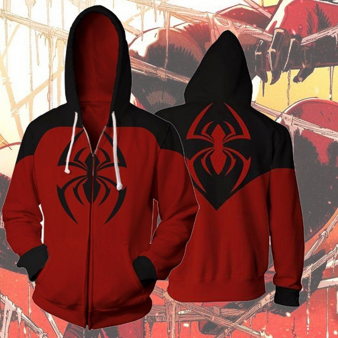 Spiderman 3D All Over Print Hoodie, Zip Hoodie