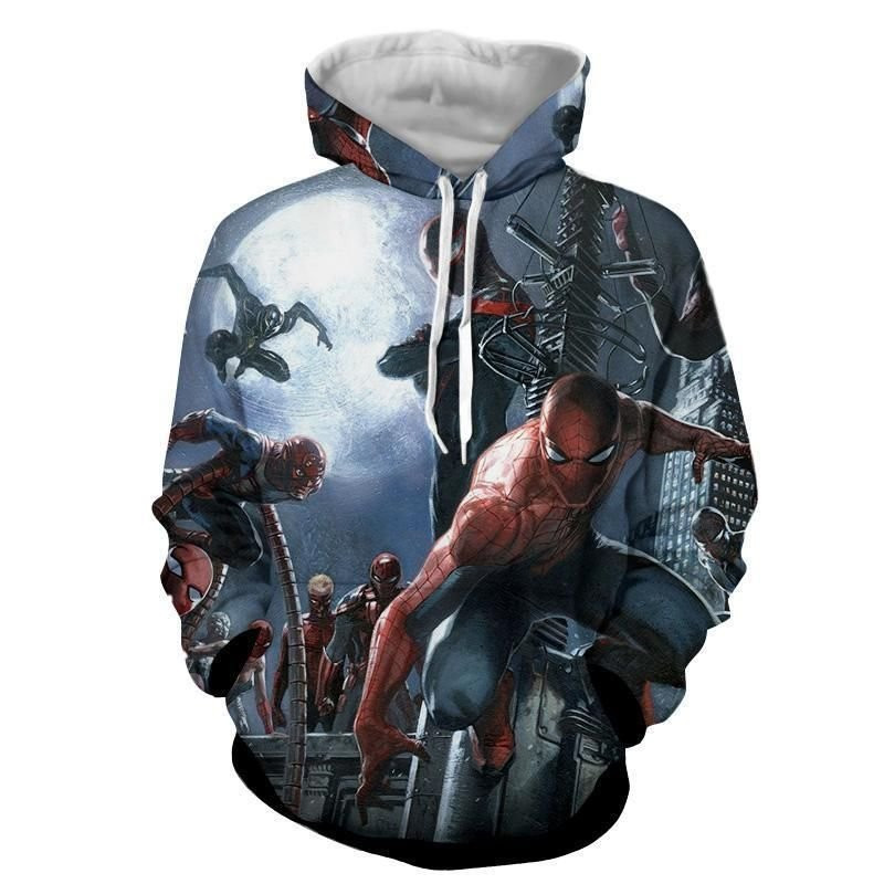 Spiderman Fighting 3D All Over Print Hoodie, Zip Hoodie