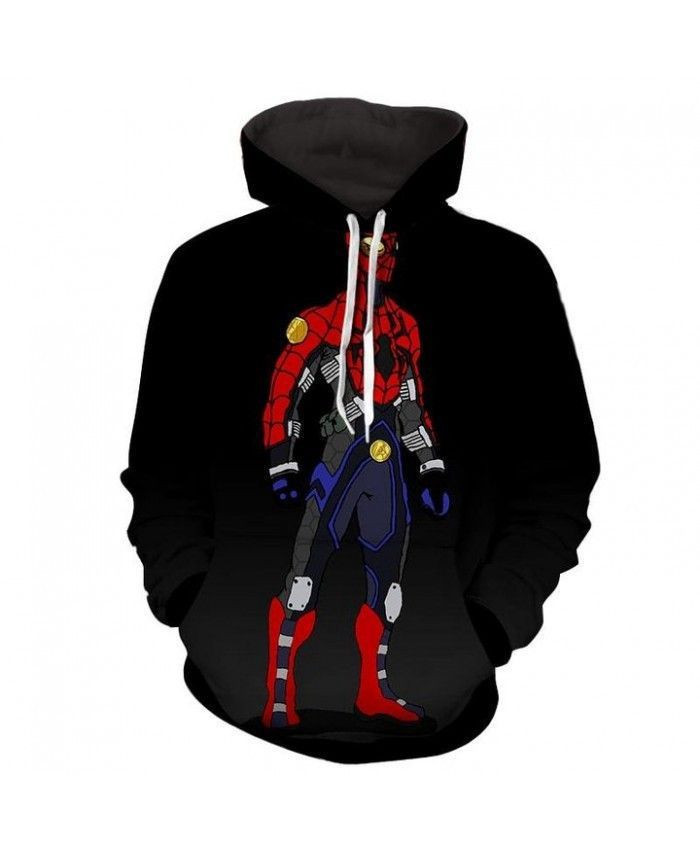 Spiderman Robot 3D All Over Print Hoodie, Zip Hoodie