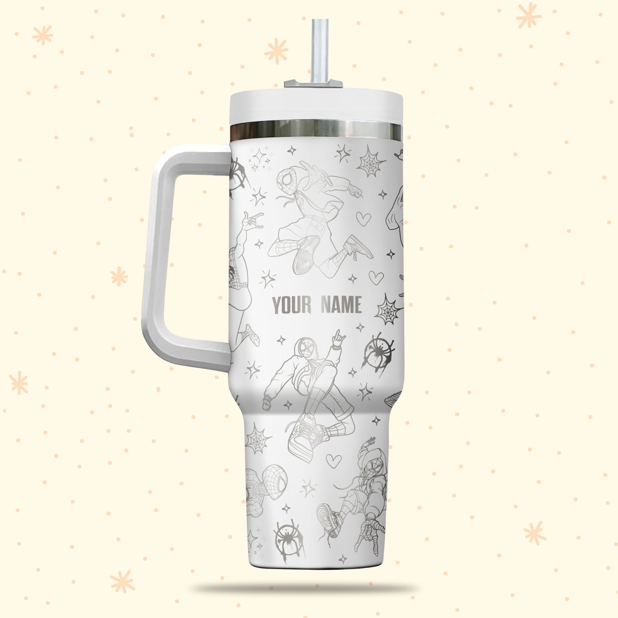 Spiderman Spiderverse Marvel Cartoon Custom Stanley Cup 40 oz 30 oz Tumbler With HandleTVC2301983