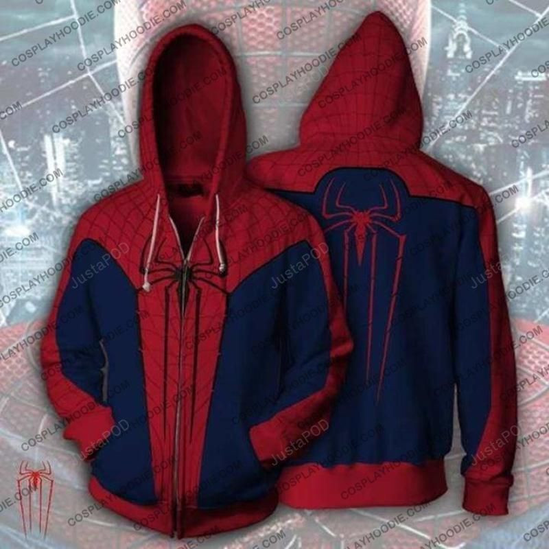 Spiderman The Amazing Spider-Man 3D All Over Print Hoodie, Zip Hoodie
