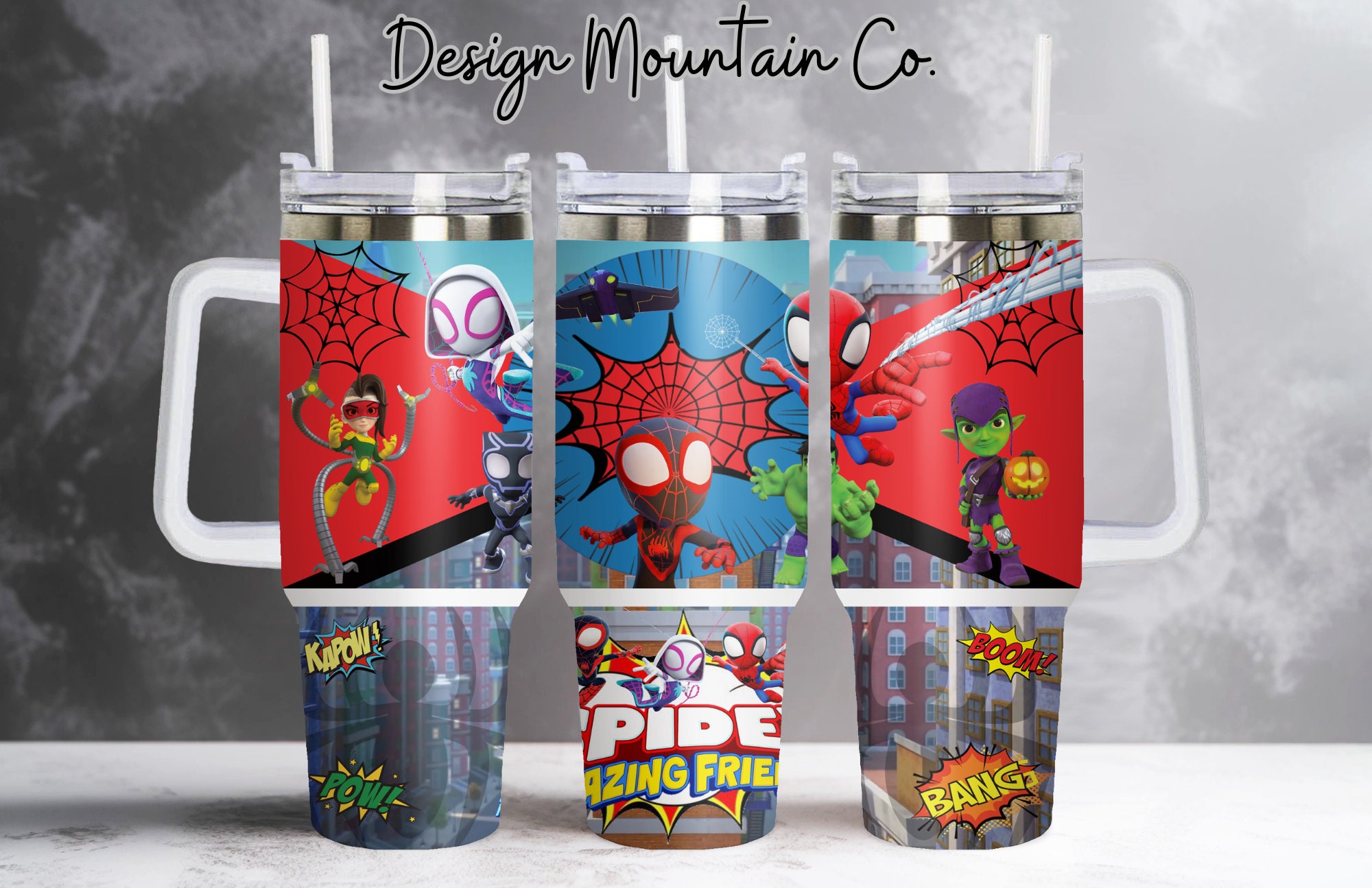 Spidey and His Amazing Friends Disney Cartoon Custom Stanley Cup 40 oz 30 oz Tumbler With HandleTVC2301915