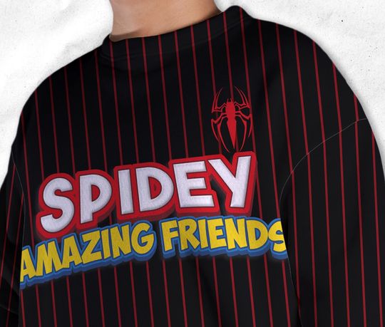 Spidey And His Amazing Friends Funny Sweatshirts Cartoon Sweatshirts Spider Sweatshirt Gift - Image 21