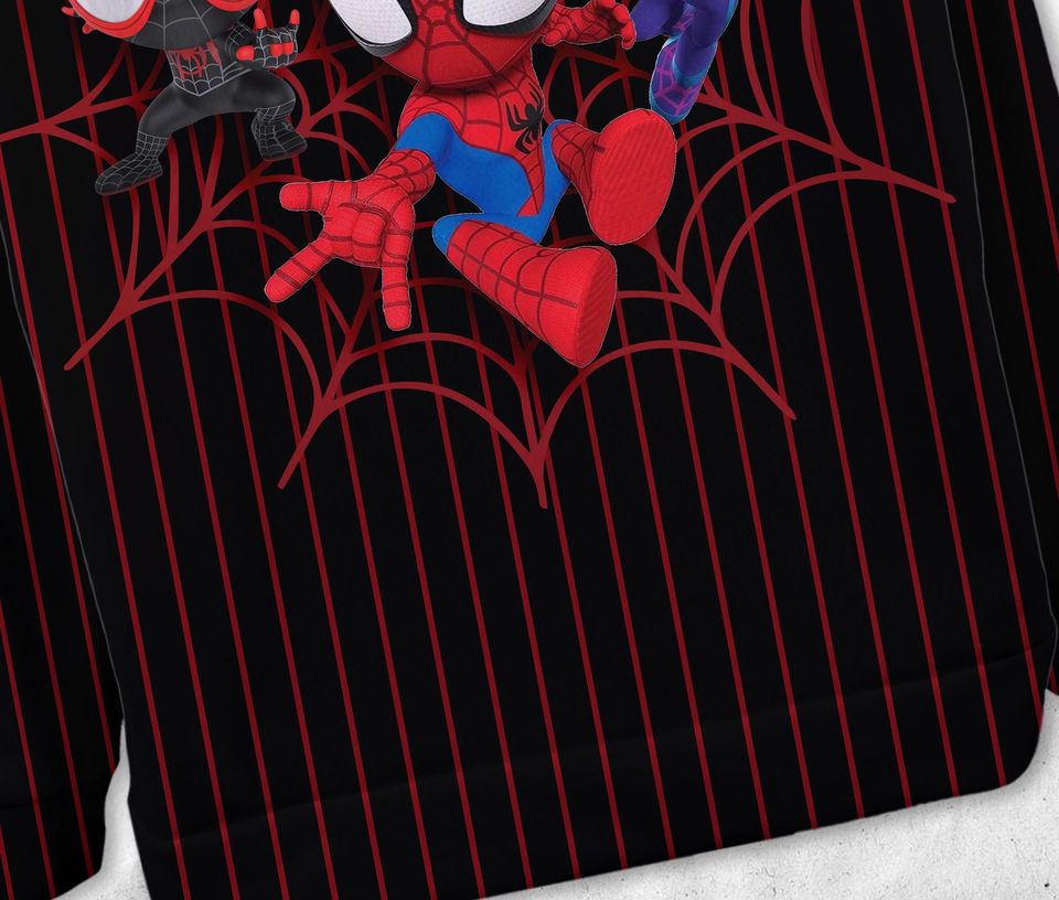 Spidey And His Amazing Friends Funny Sweatshirts Cartoon Sweatshirts Spider Sweatshirt Gift - Image 9