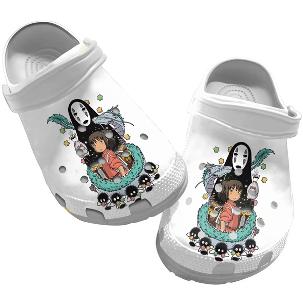 Spirited Away Anime Movie Crocs Crocband Clogs Shoes Comfortable For Men Women and Kids
