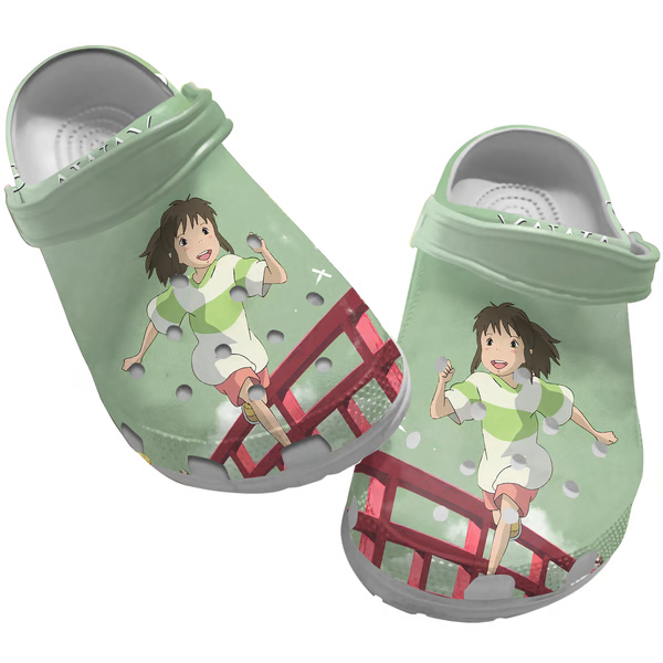 Spirited Away Anime Movie Crocs Crocband Clogs Shoes Comfortable For Men Women and Kids