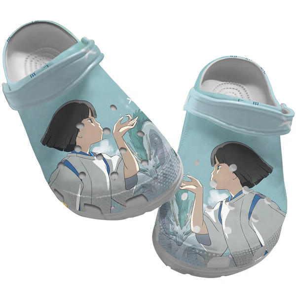 Spirited Away Anime Movie Crocs Crocband Clogs Shoes Comfortable For Men Women and Kids
