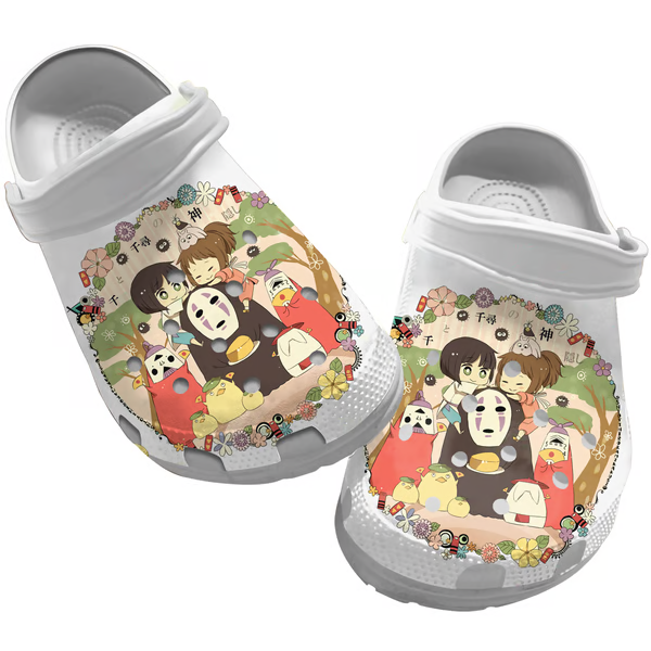 Spirited Away Anime Movie Crocs Crocband Clogs Shoes Comfortable For Men Women and Kids