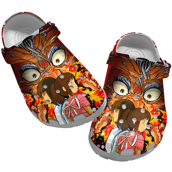 Spirited Away Anime Movie Crocs Crocband Clogs Shoes Comfortable For Men Women and Kids