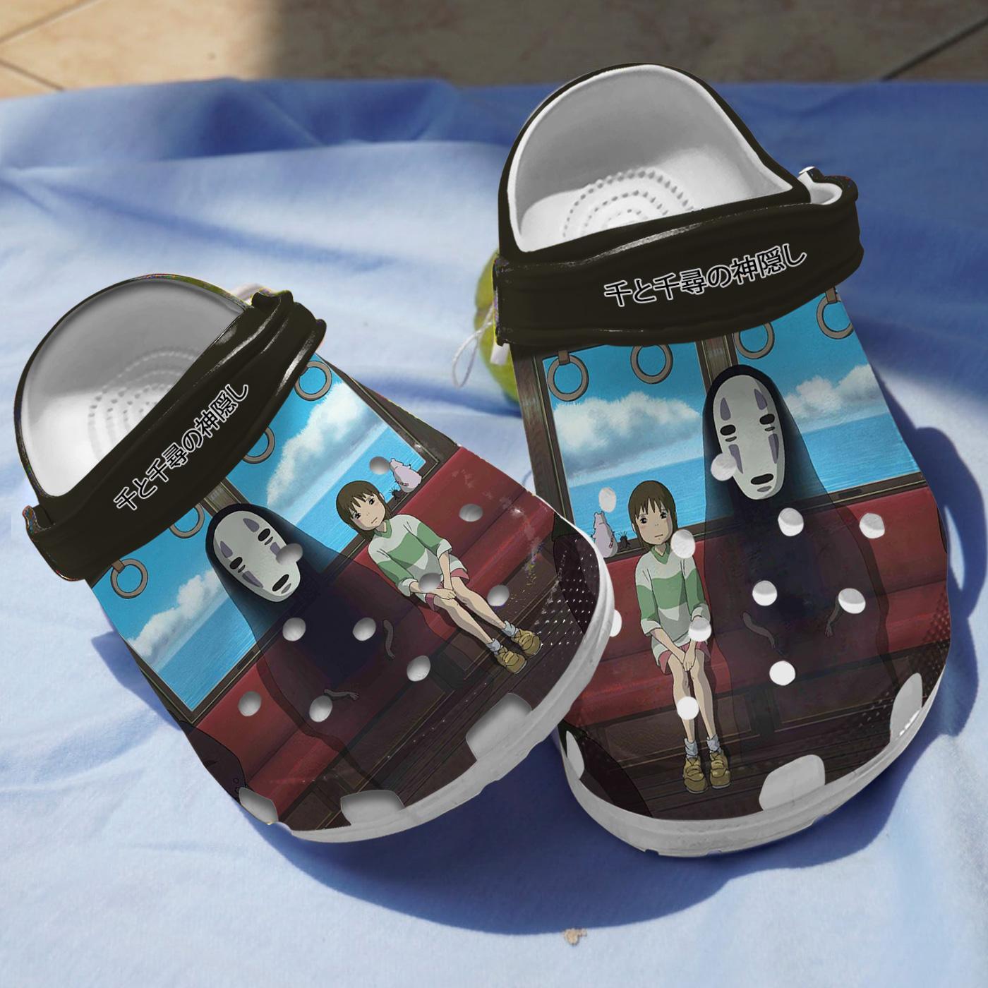 Spirited Away Anime Movie Crocs Crocband Clogs Shoes Comfortable For Men Women and Kids