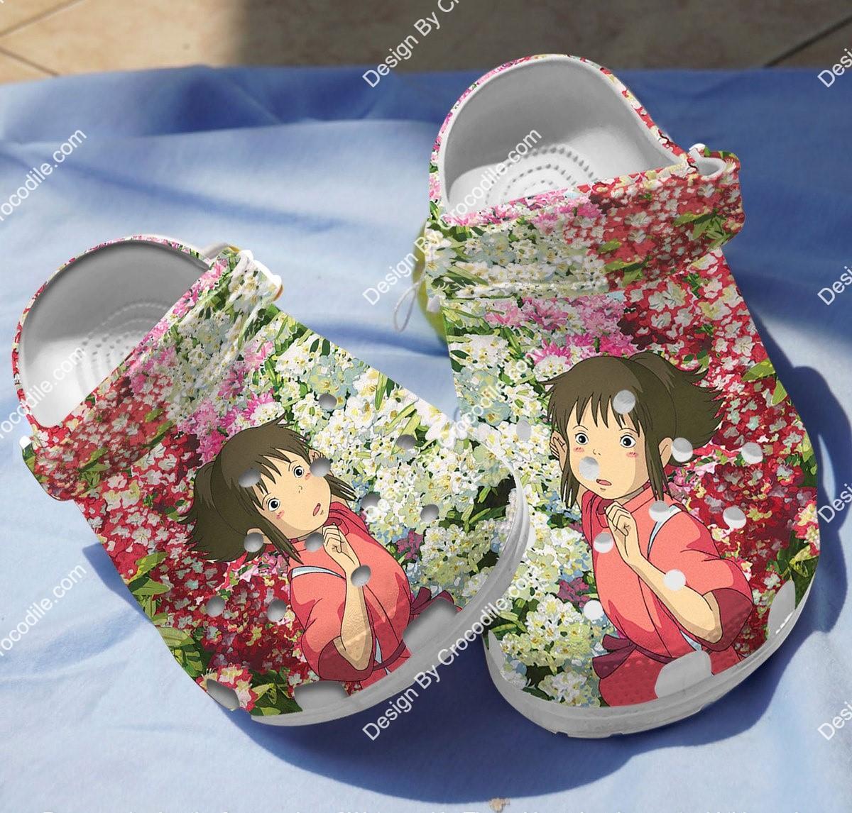 Spirited Away Anime Movie Crocs Crocband Clogs Shoes Comfortable For Men Women and Kids