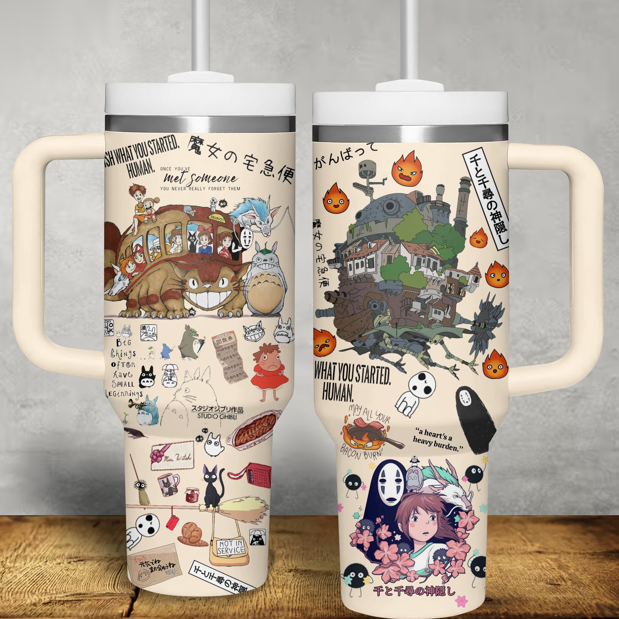 Spirited Away MovÃƒÂ­es Anime Custom Stanley Cup 40 oz 30 oz Tumbler With HandleTVC2301515