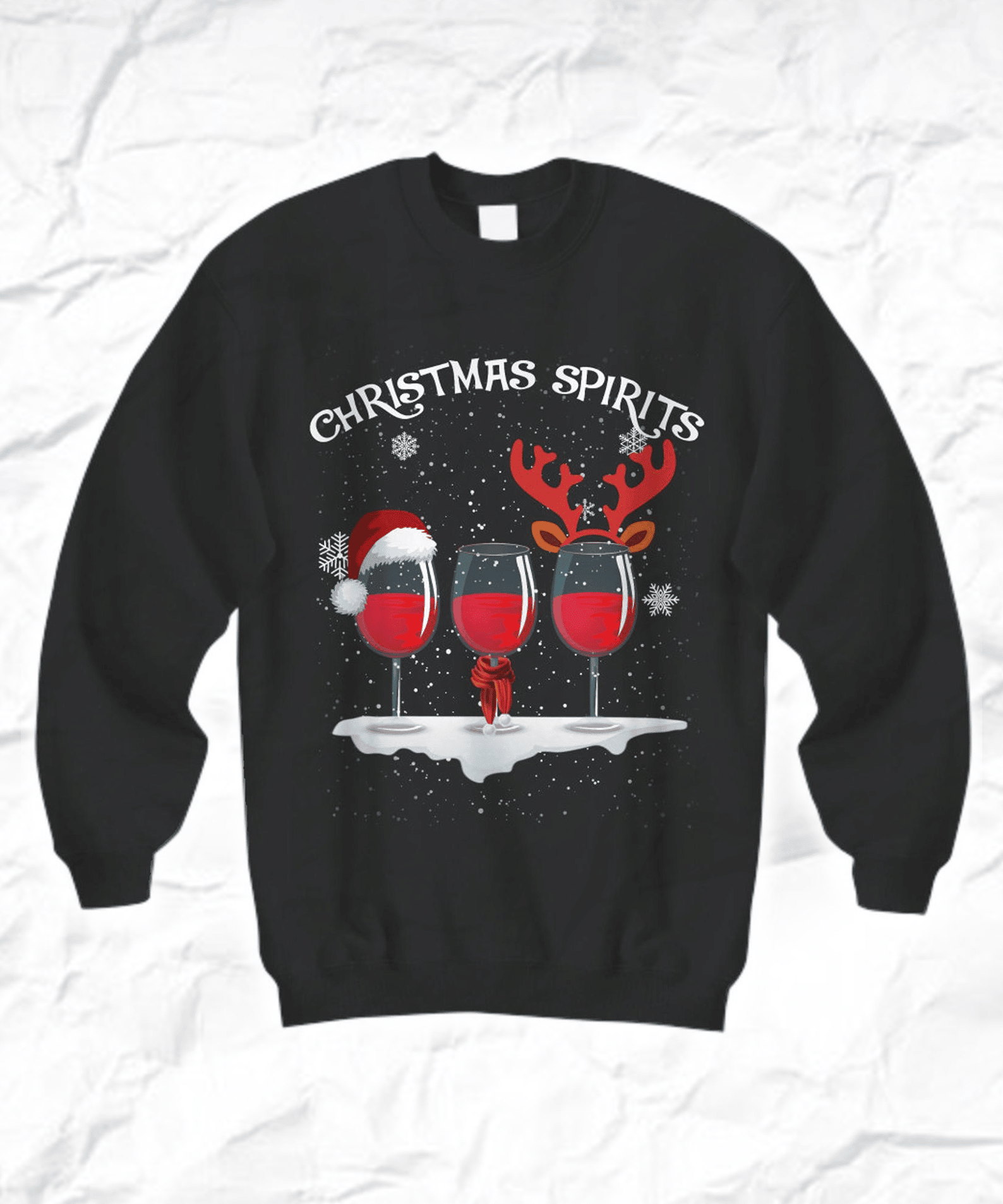 Spirits Drinking Ugly Christmas Sweater Adult 3D Funny Matching for family
