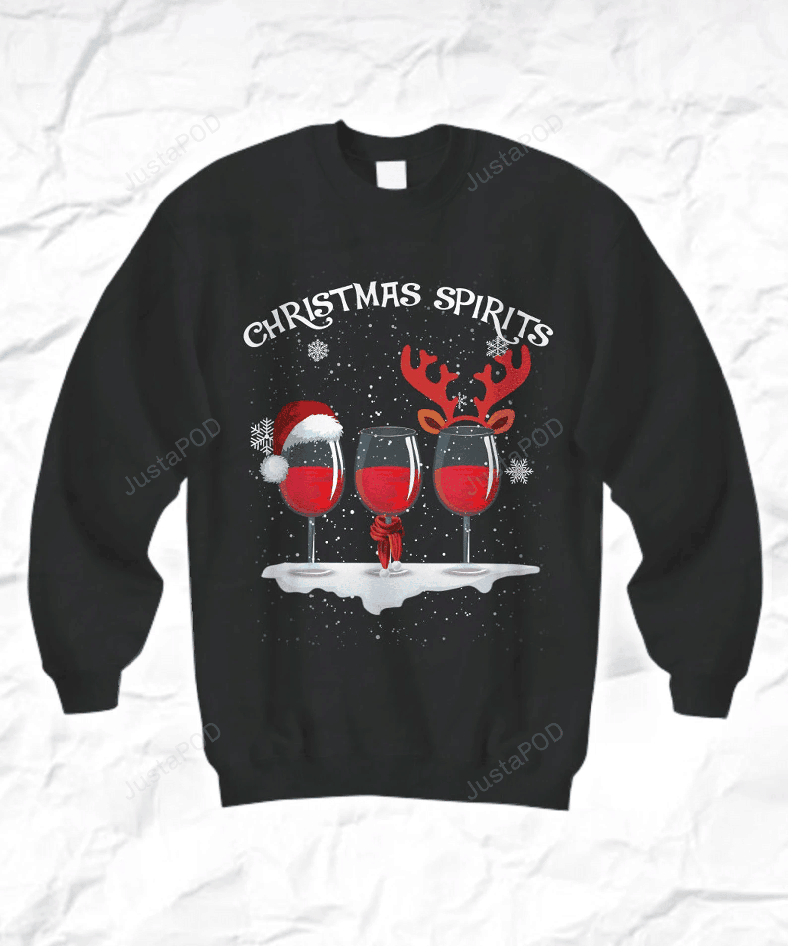 Spirits Drinking Ugly Christmas Sweater Adult 3D Funny Matching for family