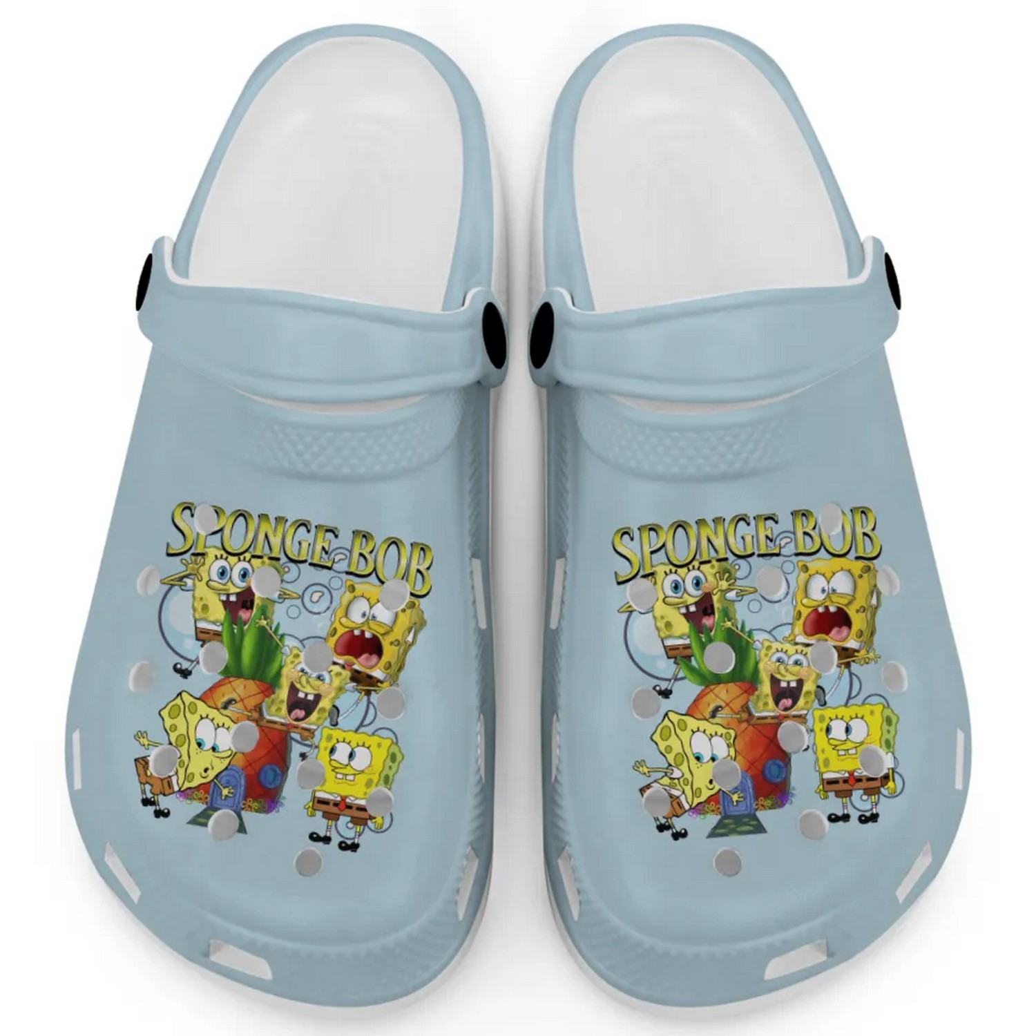 Spongebob Squarepants Cartoon Charm Bray Crocs Crocband Clogs Shoes Comfortable For Men Women and Kids