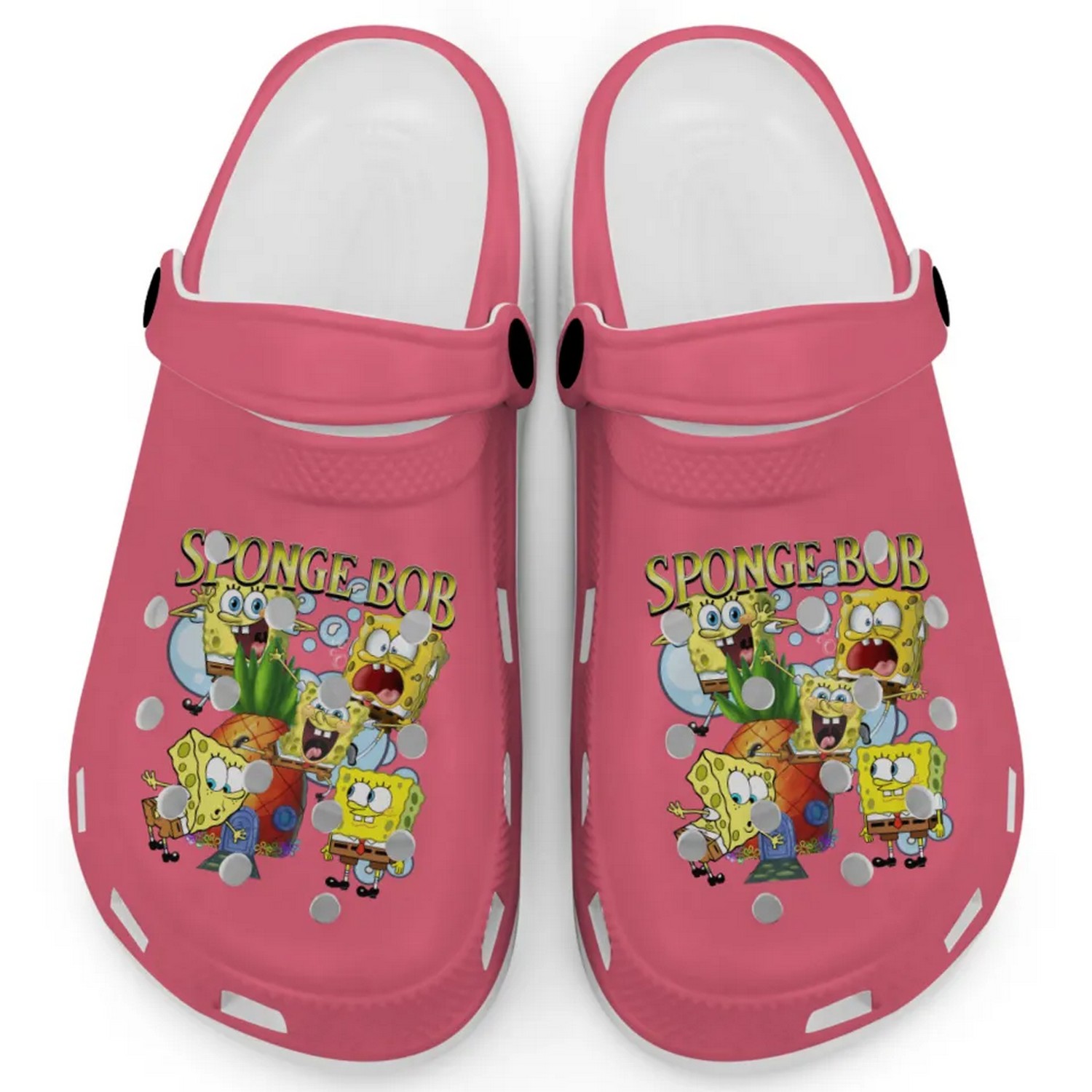 Spongebob Squarepants Cartoon Chili Crocs Crocband Clogs Shoes Comfortable For Men Women and Kids