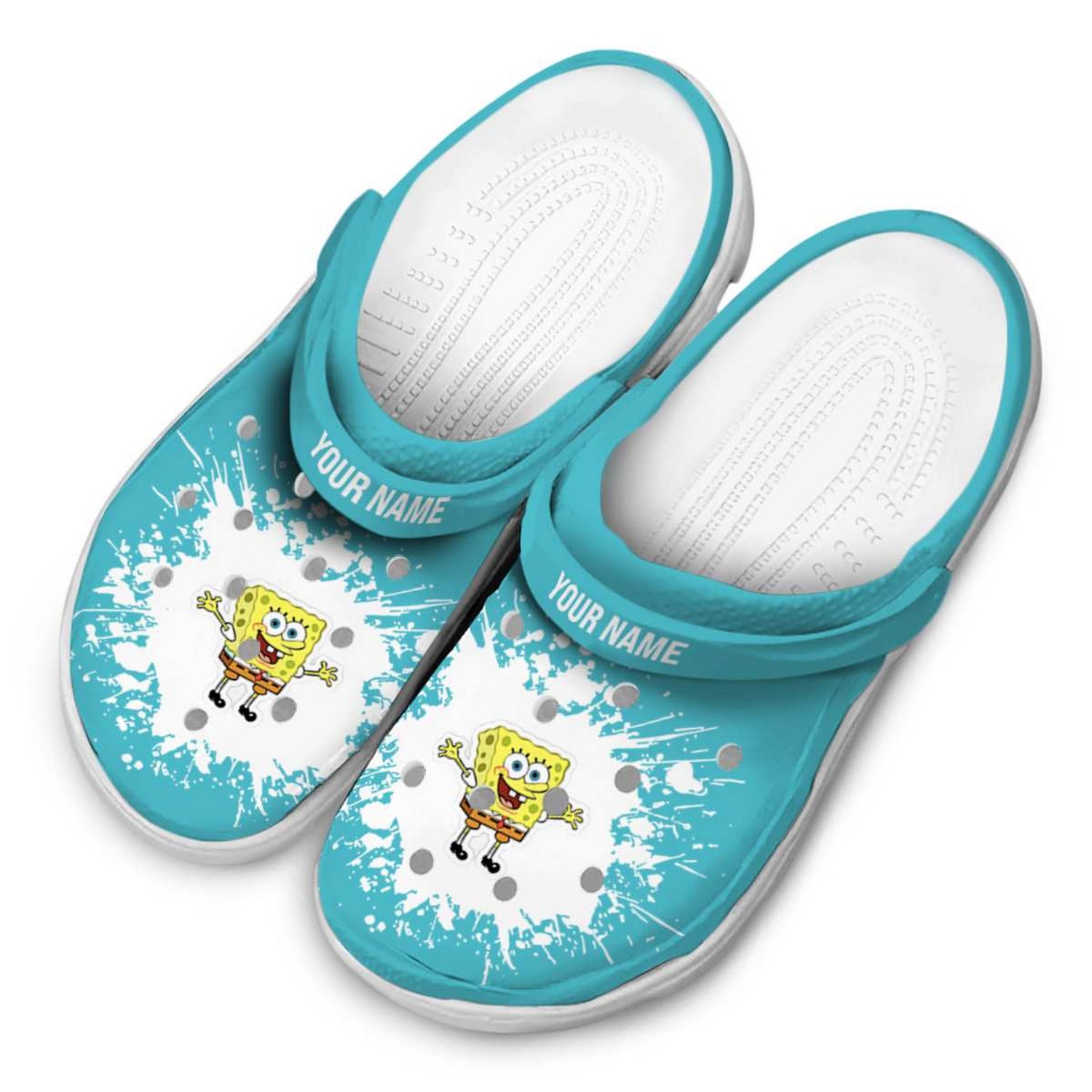 Spongebob Squarepants Cartoon Crocs Crocband Clogs Shoes Comfortable For Men Women and Kids