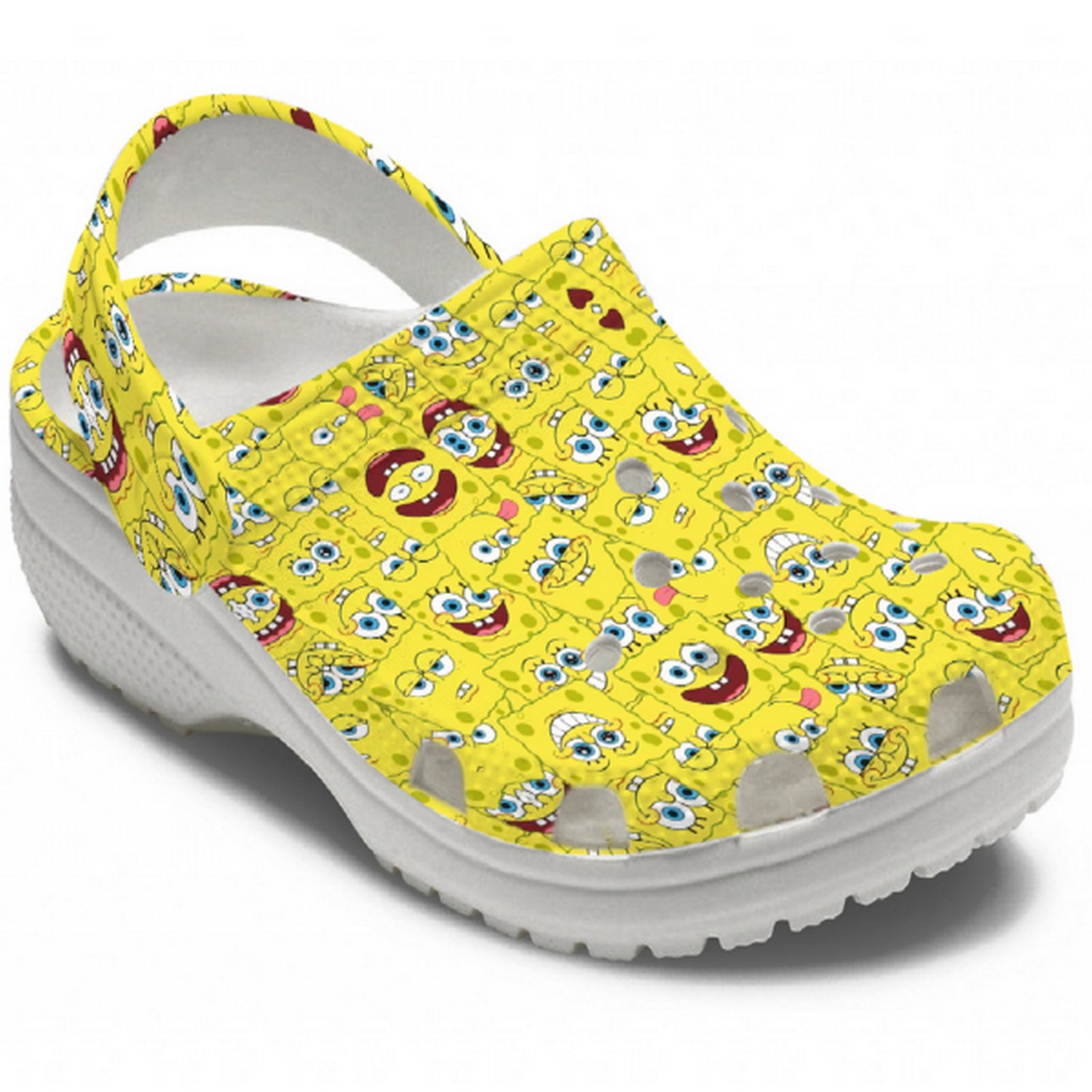 Spongebob Squarepants Cartoon Crocs Crocband Clogs Shoes Comfortable For Men Women and Kids