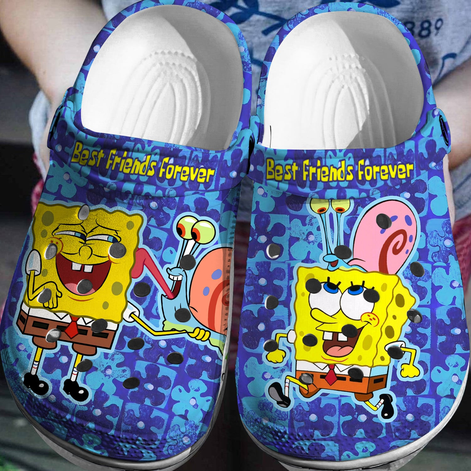 Spongebob Squarepants Cartoon Crocs Crocband Clogs Shoes Comfortable For Men Women and Kids
