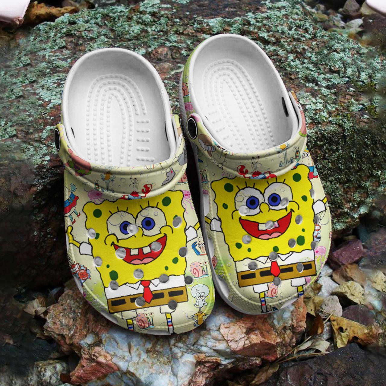 Spongebob Squarepants Cartoon Crocs Crocband Clogs Shoes Comfortable For Men Women and Kids - Image 2