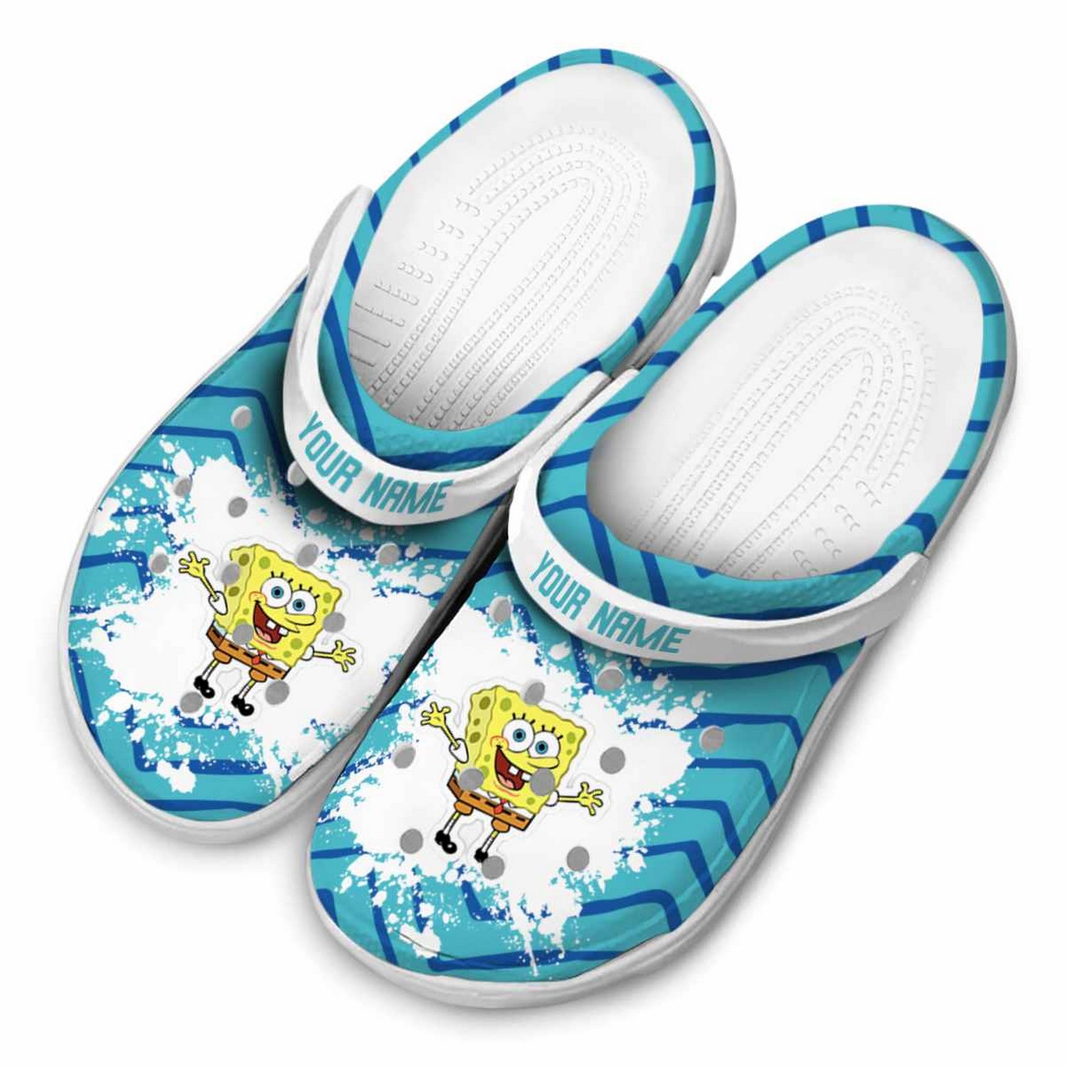 Spongebob Squarepants Cartoon Crocs Crocband Clogs Shoes Comfortable For Men Women and Kids
