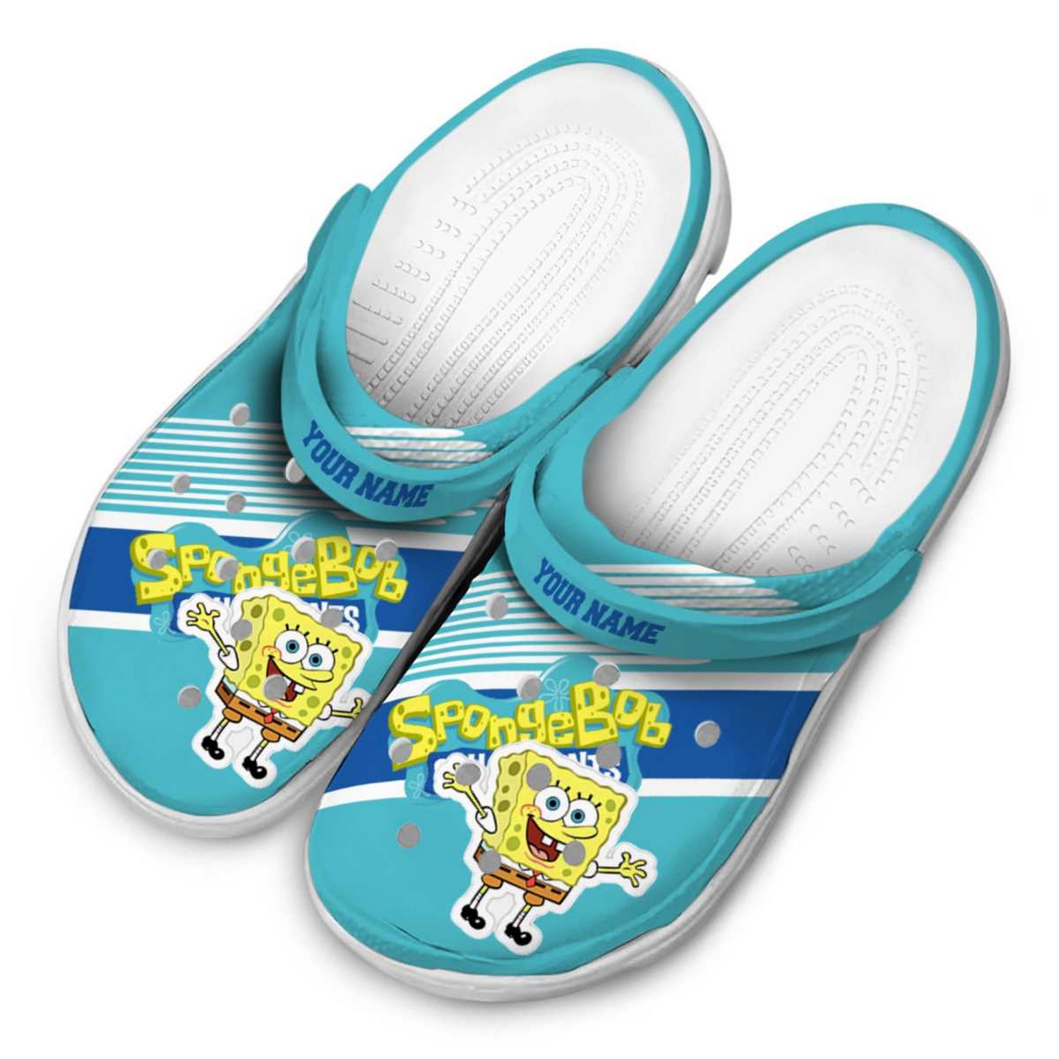 Spongebob Squarepants Cartoon Crocs Crocband Clogs Shoes Comfortable For Men Women and Kids