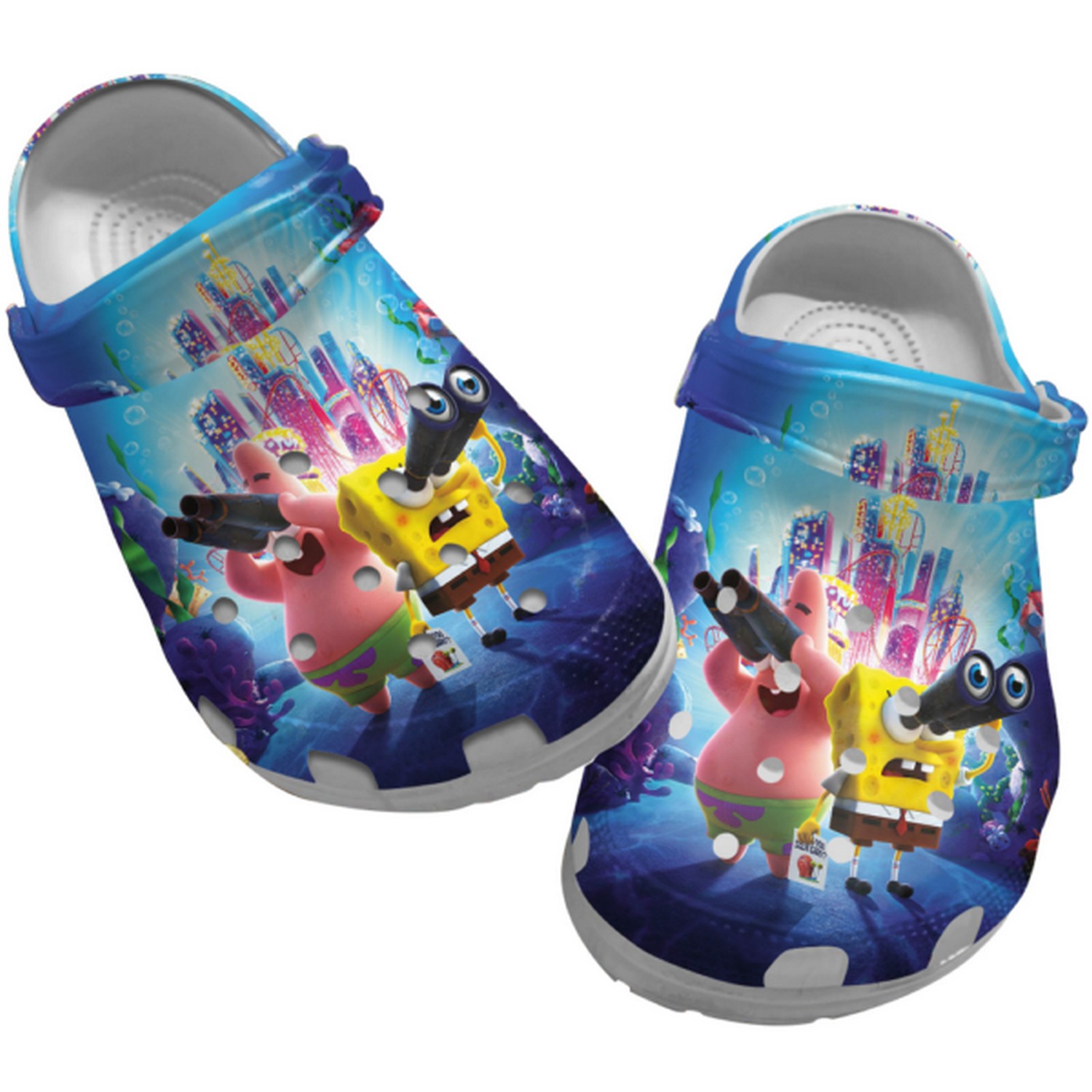 Spongebob Squarepants Cartoon Crocs Crocband Clogs Shoes Comfortable For Men Women and Kids