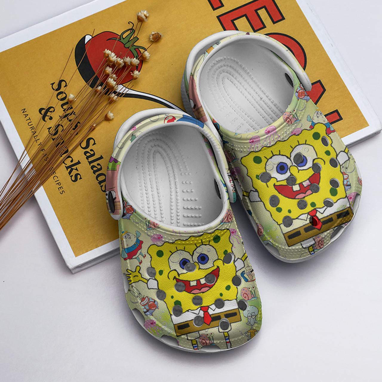 Spongebob Squarepants Cartoon Crocs Crocband Clogs Shoes Comfortable For Men Women and Kids - Image 9