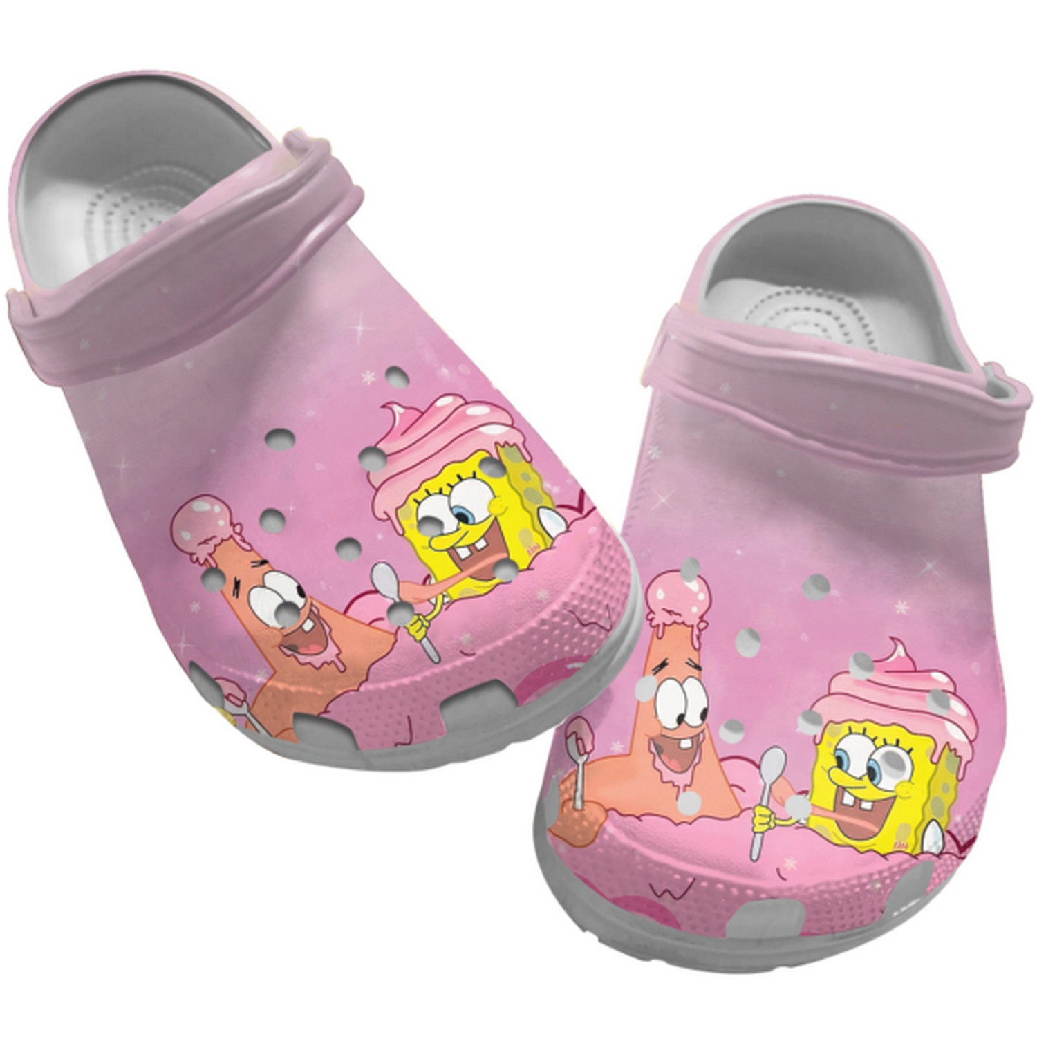 Spongebob Squarepants Cartoon Crocs Crocband Clogs Shoes Comfortable For Men Women and Kids