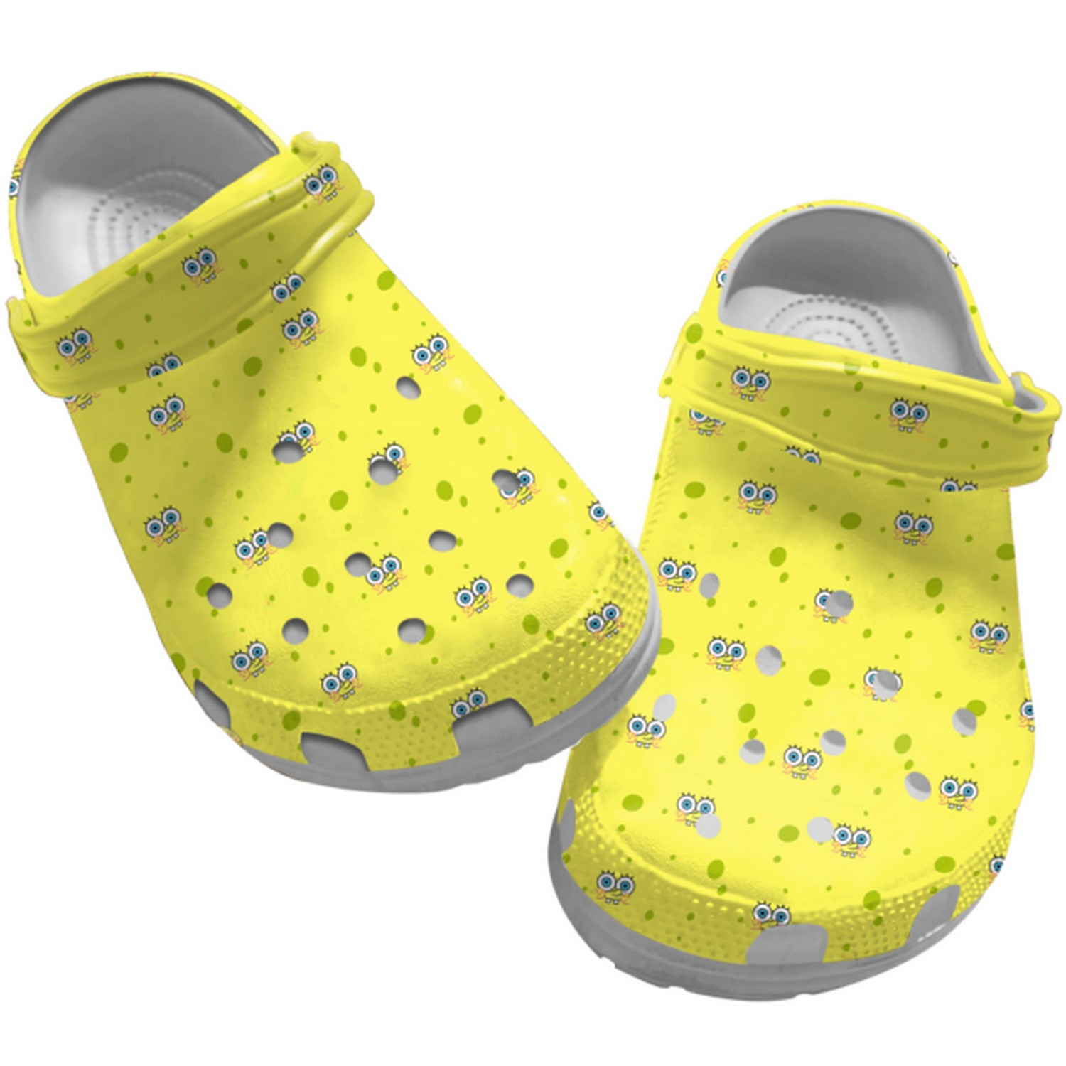 Spongebob Squarepants Cartoon Crocs Crocband Clogs Shoes Comfortable For Men Women and Kids