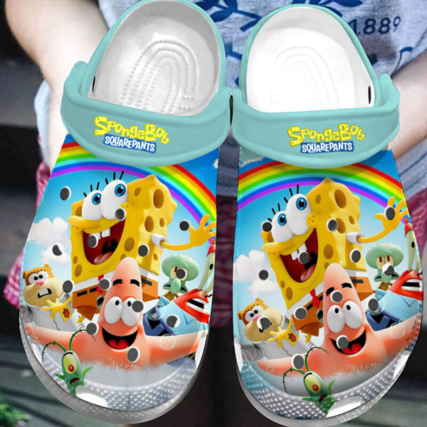 Spongebob Squarepants Cartoon Crocs Crocband Clogs Shoes Comfortable For Men Women and Kids - Image 2