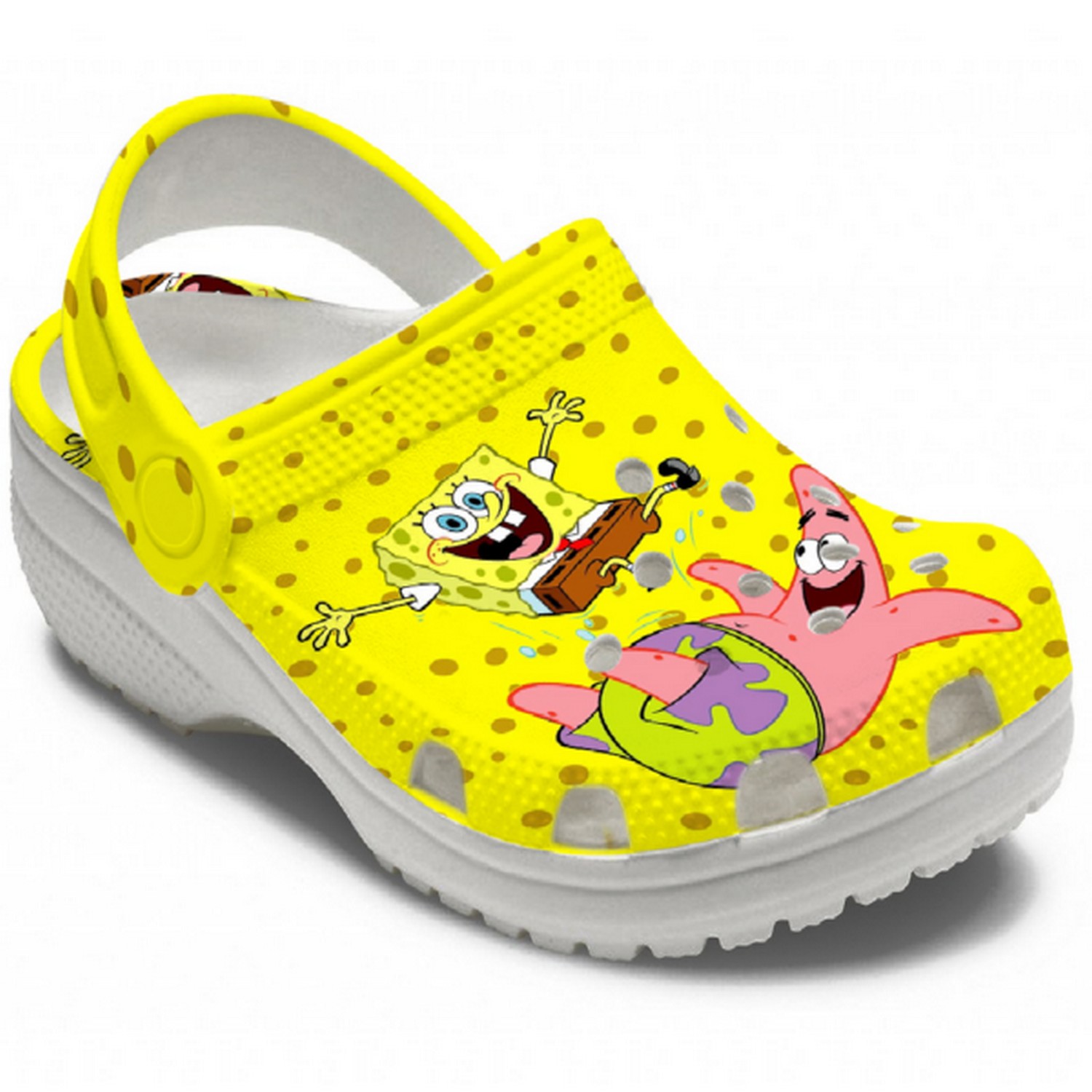 Spongebob Squarepants Cartoon Crocs Crocband Clogs Shoes Comfortable For Men Women and Kids